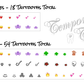 With the Temporary Tattooth Sheet Creator you can choose 6 or 18 different images to be created as Tooth Tattoos.  This image shows those two options of Temporary Tooth Tattoo Sheets.