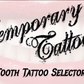 An image that says Temporary TattoothTooth Tattoo Selector. This image represents the process of choosing tooth tattoos for a custom bundle of Temporary Tattooths.