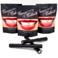 A photograph of three Temporary Tattooth Ultra Lights.  There are also three Temporary Tattooth Home Application Kits in the background.